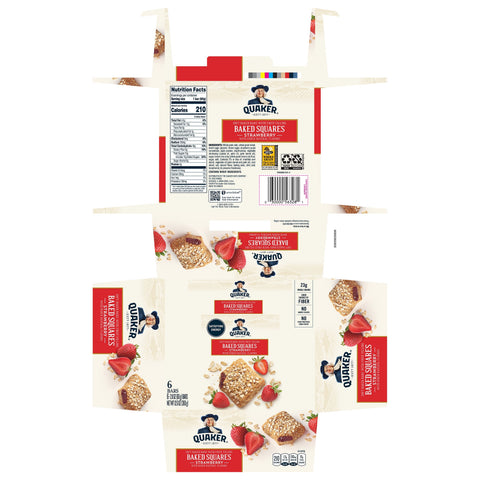 Quaker® QUAKER BREAKFAST SQUARE STRAWBERRY