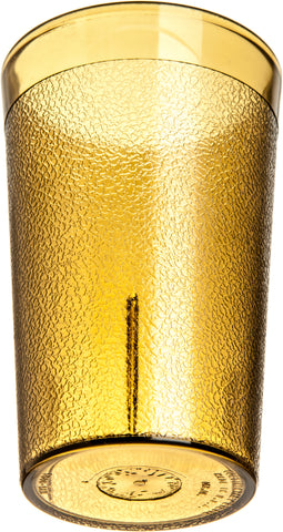 Carlisle TUMBLER STACKABLE™ PEBBLED SAN PLASTIC AMBER 9.5 OZ