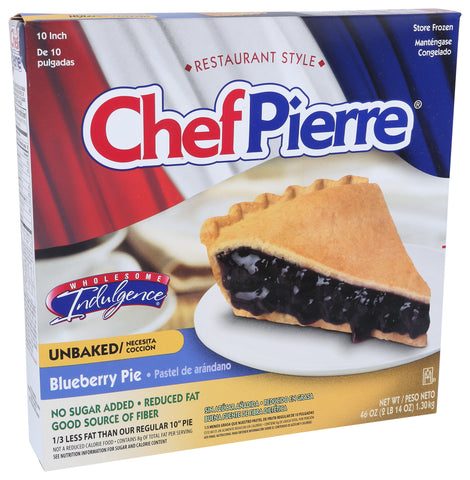 Pie Fruit 1/3 Reduced Fat & Nsa Blueberry 10