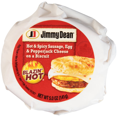 Sandwich Blazin' Hot - Hot & Spicy Sausage Egg & Pepperjack Cheese On A Biscuit
