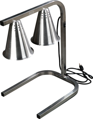 Carlisle HEAT LAMP ALUMINUM TWO BULB FREE STANDING ADJUSTABLE