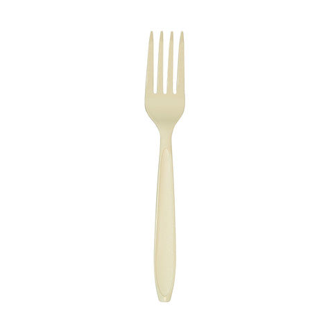 Fork Plastic Heavy Weight Champagne Ps