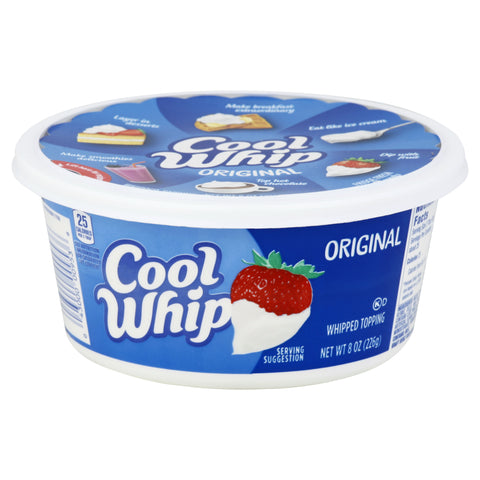 Kraft Frozen Cool Whip Regular Topping, 8 Ounce -- 24 per case.