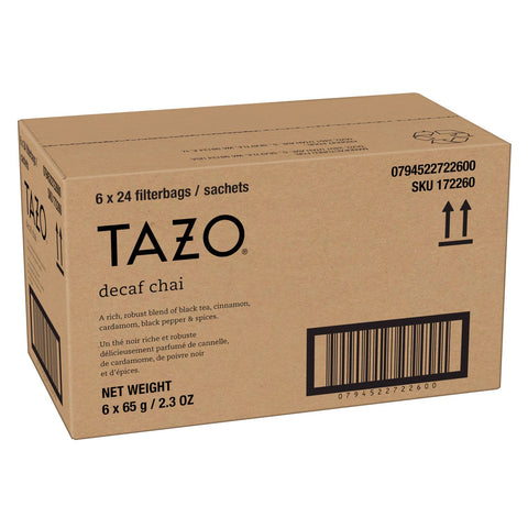 Tazo TEA BAG HOT BLACK CHAI DECAF
