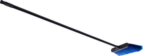 Flo-Pac® BROOM WAREHOUSE DUO SWEEP® W/ BLACK METAL THREADED HANDLE BLUE 48