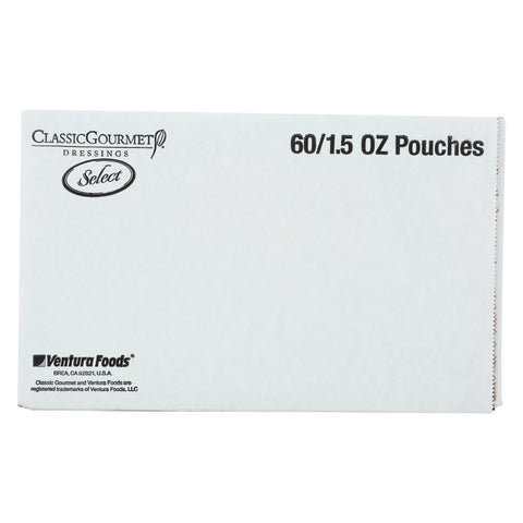 Classic Gourmet Fat Free Honey Mustard Dressing, 1.5 Ounce Pouch -- 60 per case.