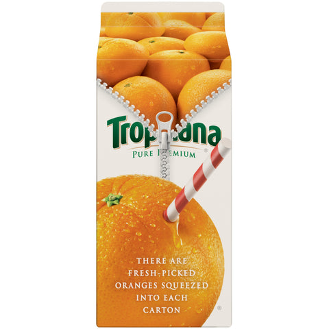 Tropicana Pure Premium Homestyle 100 Percent Some Pulp Orange Juice, 59 fluid ounce -- 8 per case