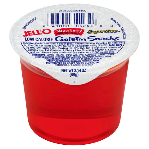 Gelatin Strawberry Sugar Free Ready To Eat
