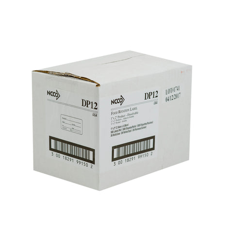 National Checking Company Dateit Product Dissolvable Label, 1 x 2 inch -- 500 per case.