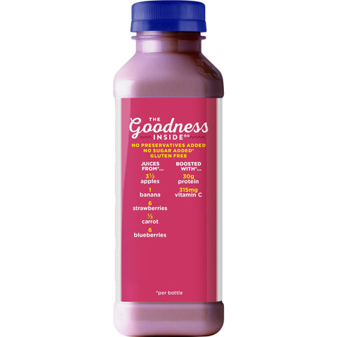 Naked Juice DRINK NAKED JUICE DOUBLE BERRY PROTEIN PLASTIC BOTTLE
