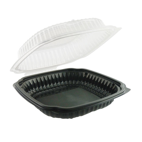 Container Plastic 1-compartment Base/1-comp Lid Cl9101 Hinged Clamshell 10.5x9.5