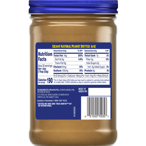 Adams PEANUT BUTTER CREAMY NATURAL
