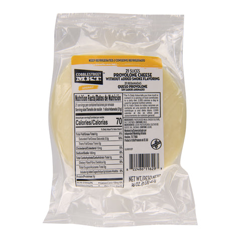 Cobblestreet Market™ CHEESE PROVOLONE SLICED .75 OZ