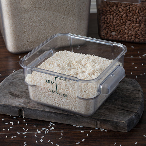 Container Plastic Clear Storplus Square 2 Qt