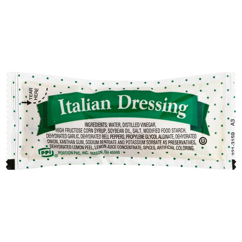 Portion Pac DRESSING ITALIAN SINGLE SERVE PACKET 78000380