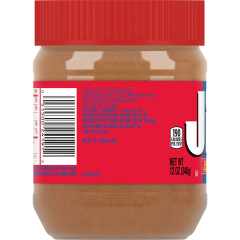 Jif Creamy Peanut Butter, 12 Ounce -- 12 per case.
