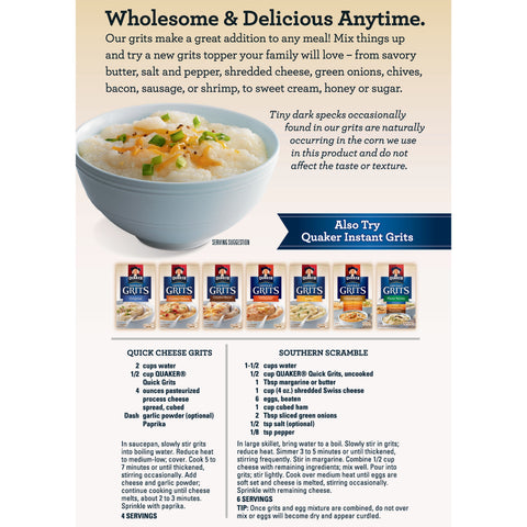 Quaker® CEREAL GRITS QUICK BOX