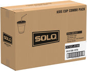 Solo® CUP PLASTIC CRITTER PRINT KIDS CUP W/LID & STRAW 12 OZ