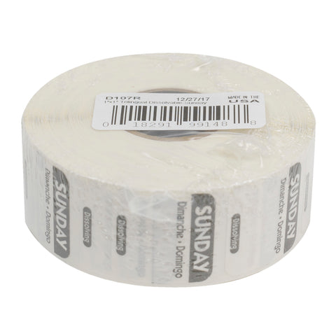 National Checking LABEL DISSOLVING SQUARE TRINIGUAL BLACK SUNDAY 1X1
