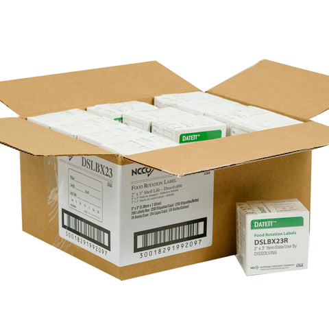 DateIt™ LABEL USE BY DISSOVABLE 2X3