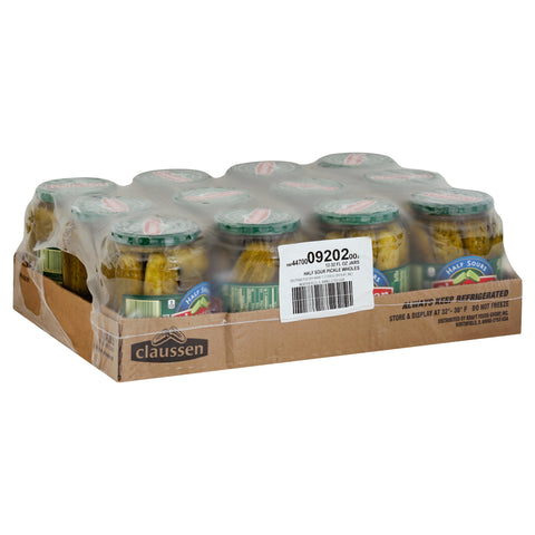 Claussen New York Deli Style Half Sour Whole Pickle, 32 Ounce -- 12 per case