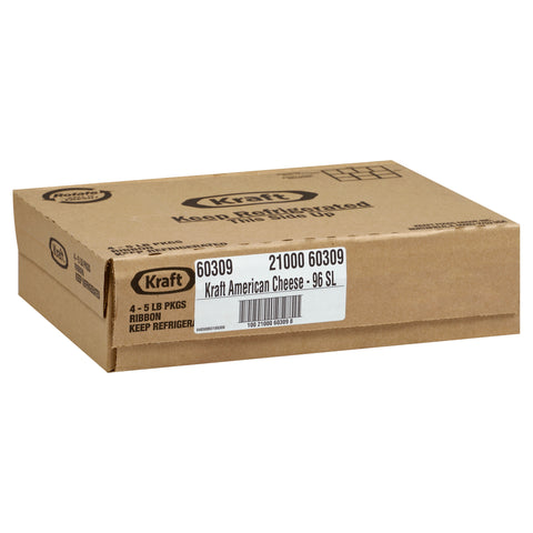 Kraft American Sliced Cheese, 5 Pound -- 4 per case