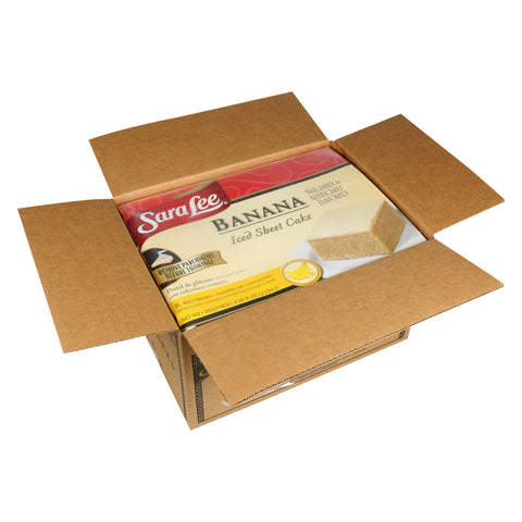 Cake Banana Sheet Iced 12x16