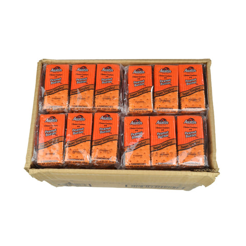 Austin Cheese Sandwich Cracker with Peanut Butter, 0.917 Ounce -- 144 per case.