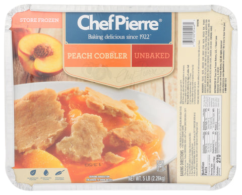 Sara Lee Chef Pierre Peach Cobbler, 5 Pound -- 4 per case.
