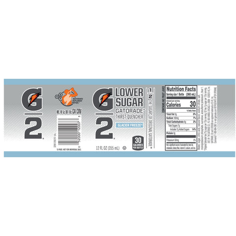 G2Gatorade DRINK G2 GLACIER FREEZE PLASTIC BOTTLE