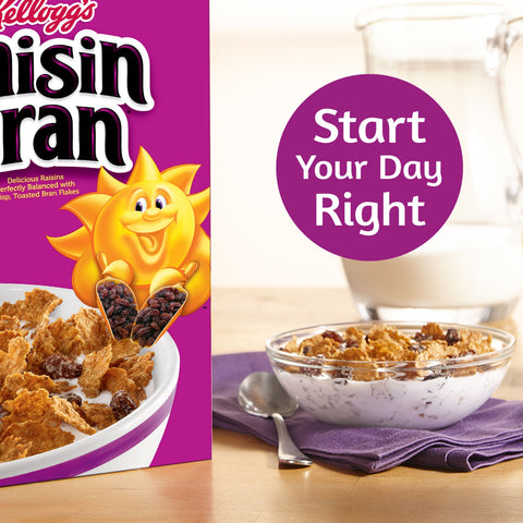 Kelloggs Raisin Bran Cereal, 16.6 Ounce -- 10 per case.