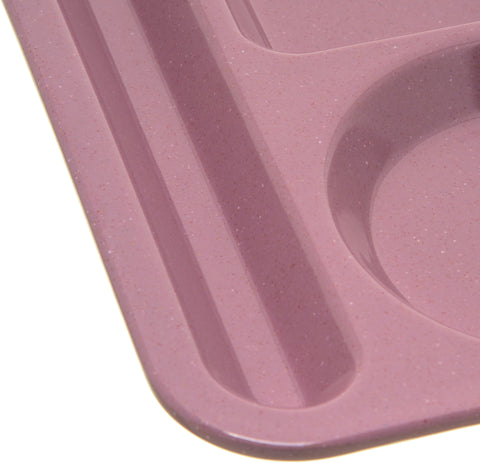 Carlisle TRAY SERVING LEFT-HAND HEAVY WEIGHT 6-COMPARTMENT ROSE GRANITE