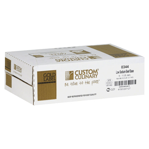 Custom Culinary Gold Label Roasted Beef Base, 1 Pound -- 6 per case.
