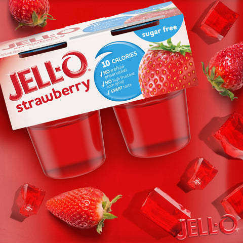Gelatin Strawberry Sugar Free Snackpak