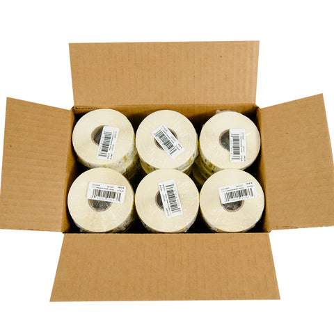 National Checking Company Dateit Yellow Trilingual Dissolvable Label - Tuesday, 1 x 1 inch -- 1000 per case.