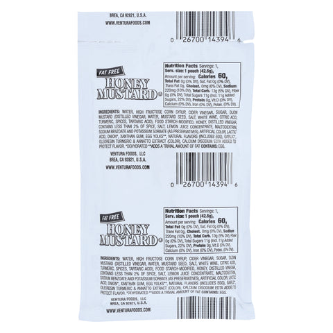 Dressing Honey Mustard Fat Free Single Serve Packet