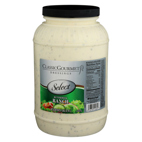Classic Gourmet Select Buttermilk Ranch Dressing, 1 Gallon -- 4 per case.