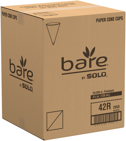 Solo® White CUP CONE WATER PAPER TREATED WHITE 4.5 OZ