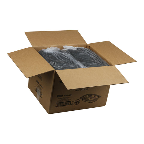 Anchor Packaging MicroRaves Black Polypropylene 2-Compartment Container, 8.79 x 6.35 x 1.56 inch -- 252 per case