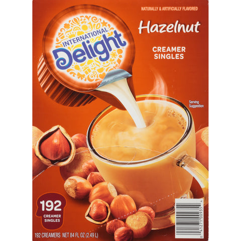 Creamer Liquid Non Dairy Hazelnut Aseptic Single Serve Cup