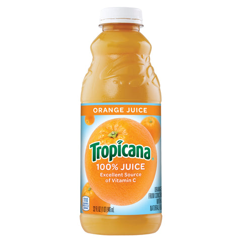 Tropicana JUICE ORANGE 100% PLASTIC BOTTLE
