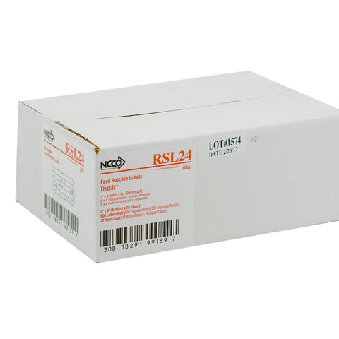 National Checking LABEL SHELF LIFE REMOVABLE 2X4