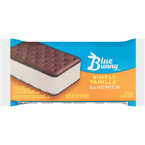 Blue Bunny ICE CREAM SANDWICH VANILLA 946632