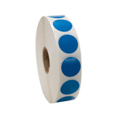 National Checking LABEL CIRCLE PERMANMENT BLUE 3/4