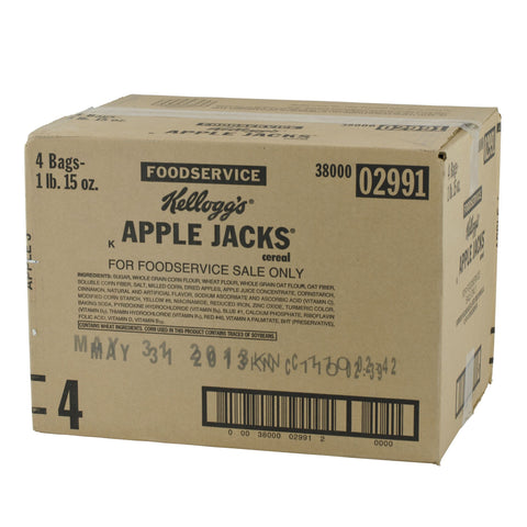 Apple Jacks Cereal 4 Case 31 Ounce