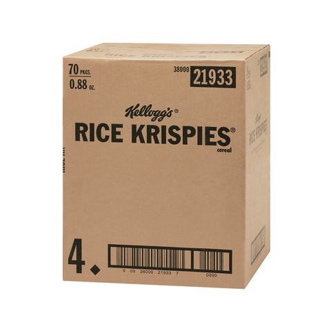 Kelloggs Rice Krispies Cereal, 0.88 Ounce Per Box -- 70 boxes per case