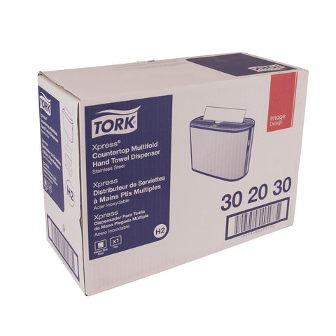 Tork Xpress® DISPENSER TOWEL HAND INTERFOLD-MULTIFOLD COUNTERTOP SS