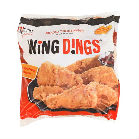 Wing Dings 1st and 2nd Sections Breaded Cooked Chicken Wings, 4 Pound -- 8 per case