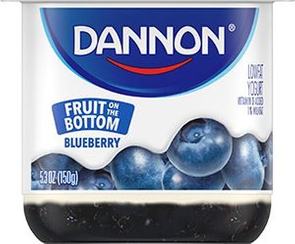 Dannon Fruit on the Bottom Blueberry Yogurt, 6 Ounce -- 12 per case.