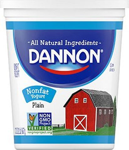 Dannon® YOGURT PLAIN ALL NATURAL NON FAT